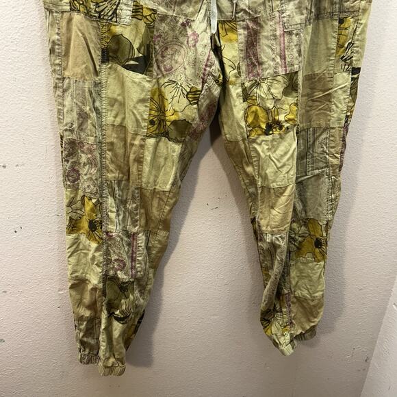 Anthropologie Jogger Pants Patchwork Hippie Boho Festival Indie Womens L Pull On - Picture 4 of 16